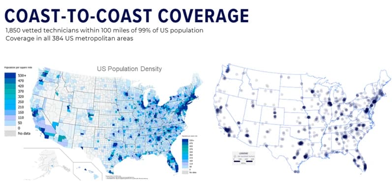 Coast to Coast coverage image graphic