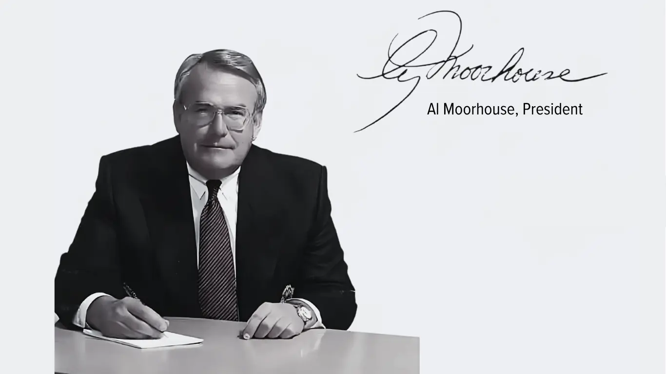 Al Moorhouse photo with signature