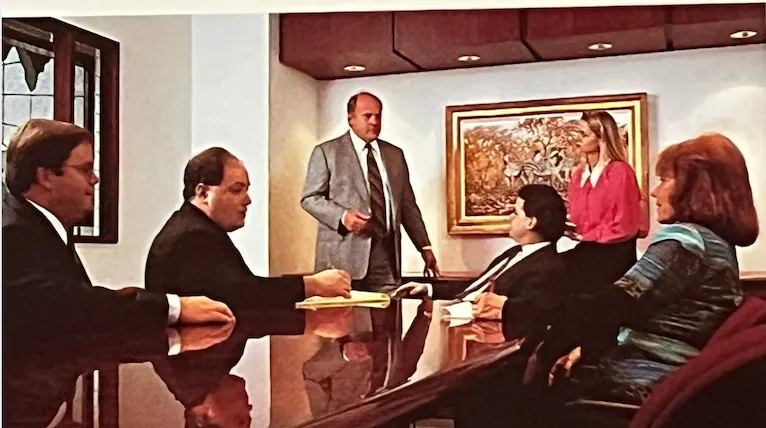 photo of past IW team meeting in conference room